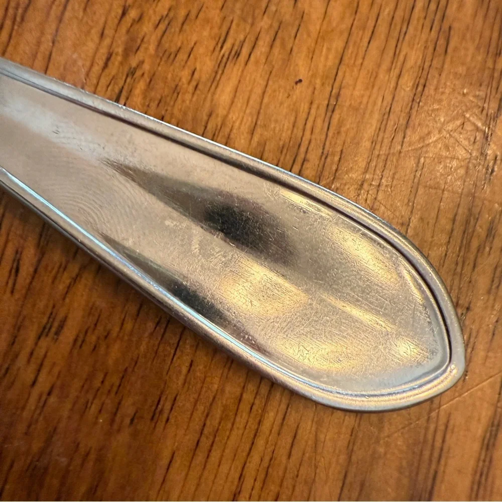Vintage Art Deco Stainless Salad Fork Replacement Craft Jewelry 7.5” Retro Style